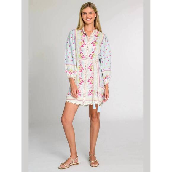 ELIZABETH JAMES THE LABEL Dresses & Skirts - NEW ELIZABETH JAMES THE LABEL sadie balloon sleeves dress in cherries